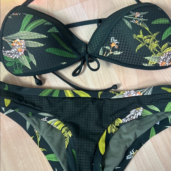 Body Glove Black Floral Bikini - Picture 2 of 5